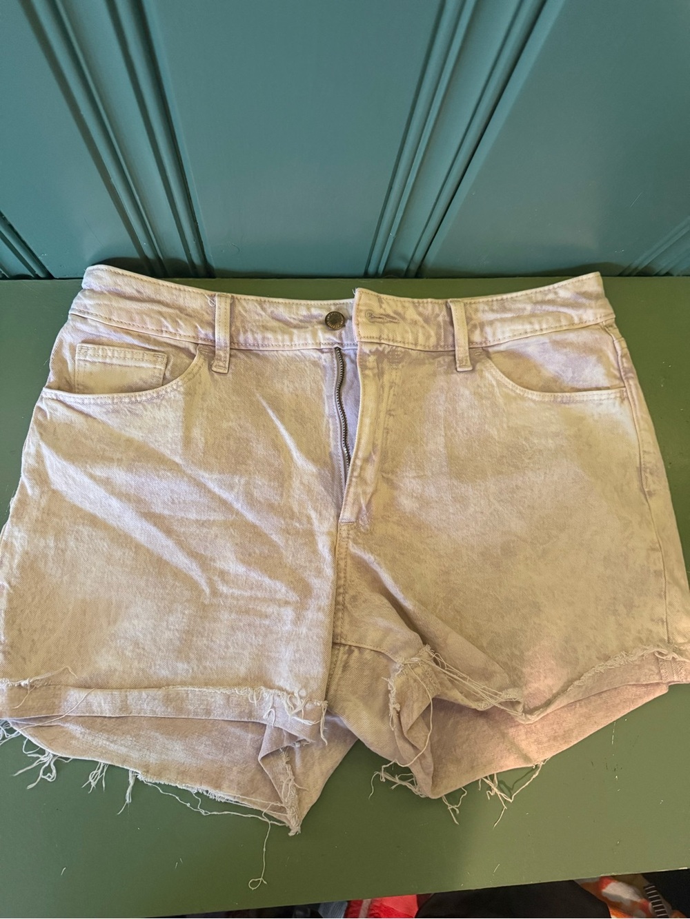Women’s Light Lavender Denim Shorts